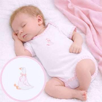 Silly Goose Bodysuit - Pink: 6 Months