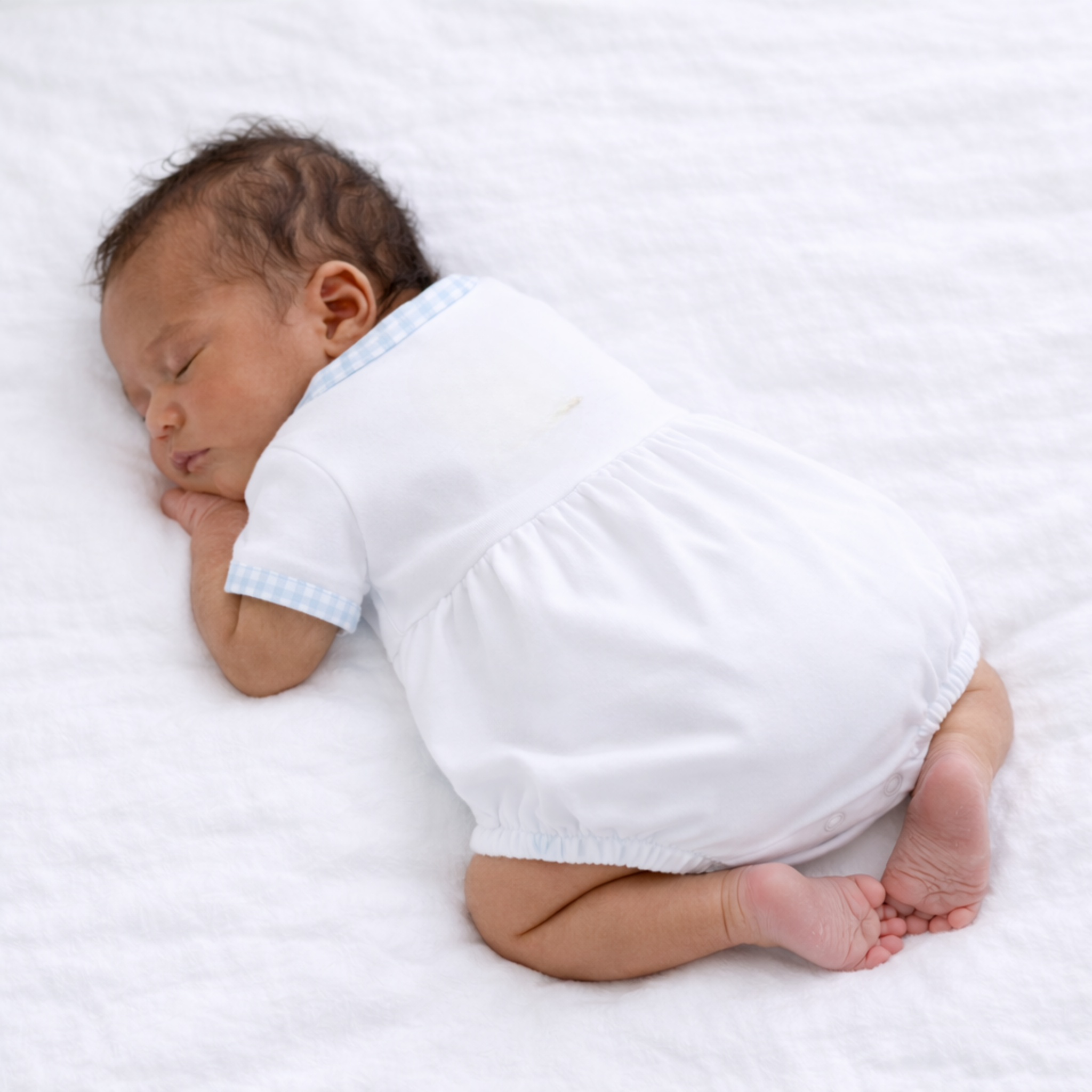 Silly Goose Bubble - Light Blue: 3 Months