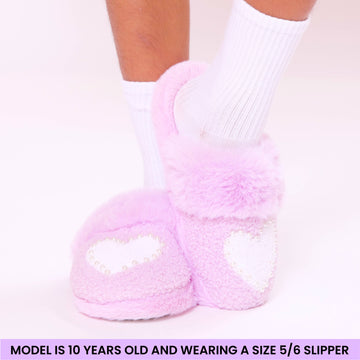 Pearl Heart Slippers