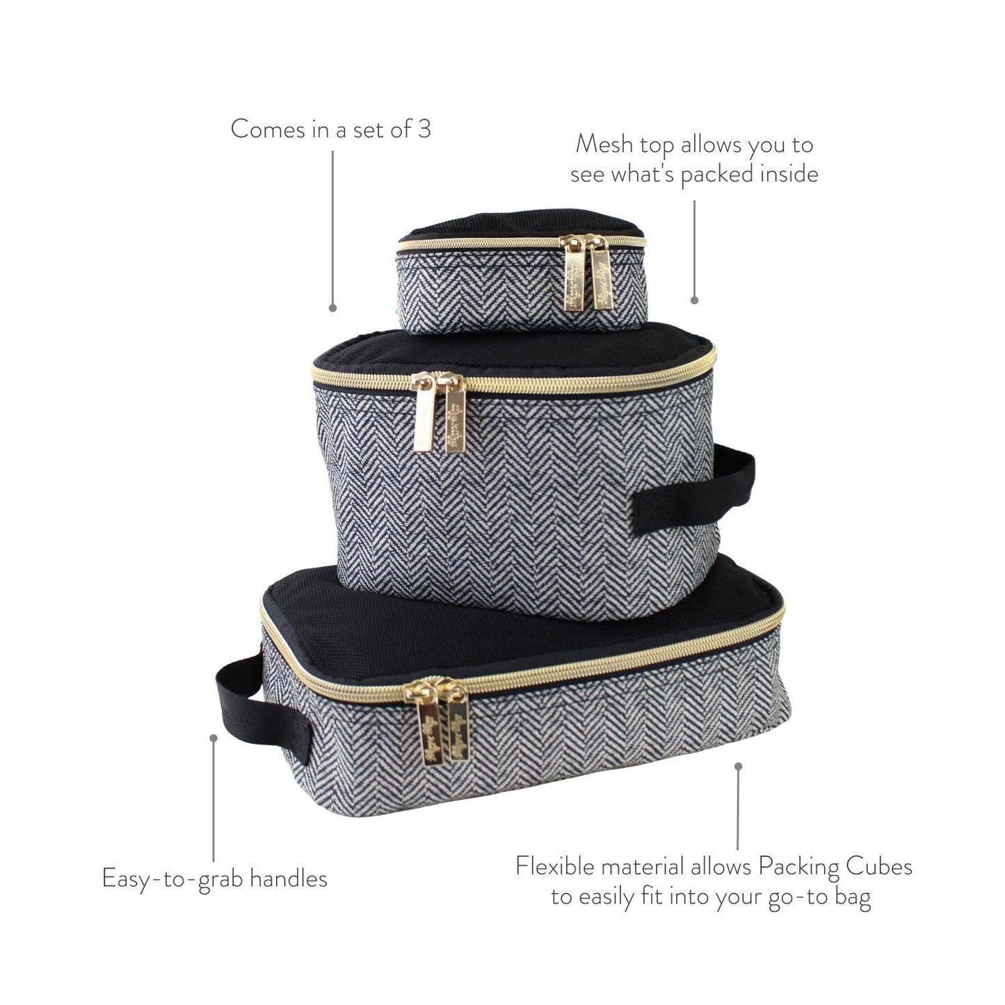 Pack Like a Boss Terracotta Sun Diaper Bag Packing Cubes