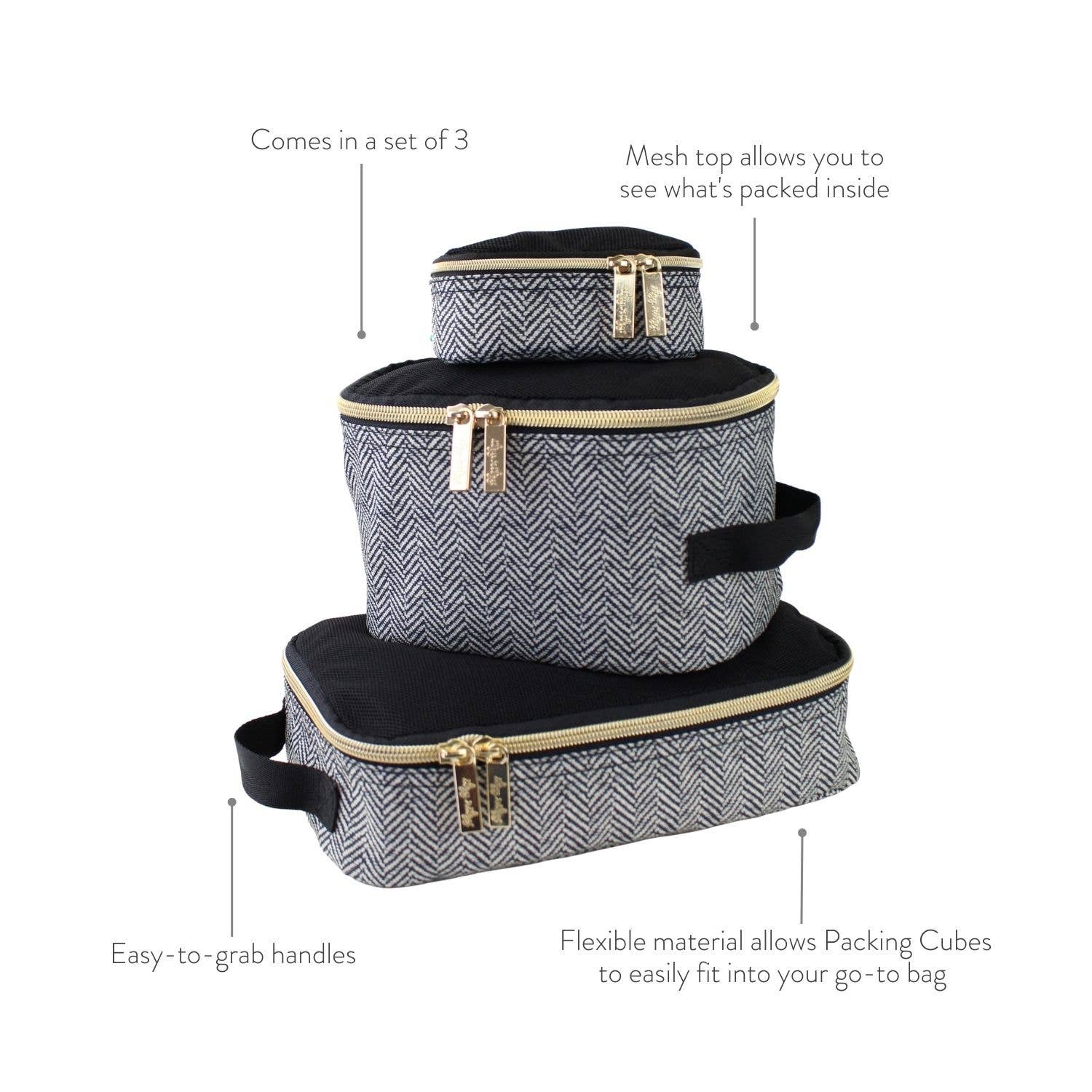 Pack Like a Boss Terracotta Sun Diaper Bag Packing Cubes