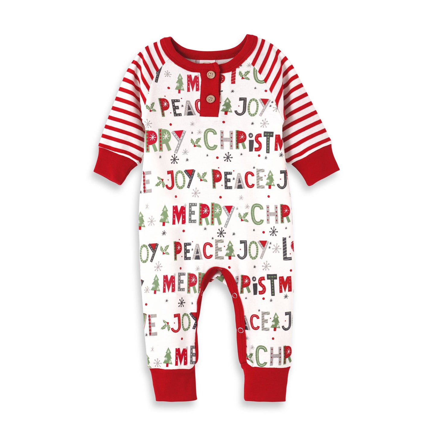 Baby Boy's Christmas Bamboo Romper: 3-6 months