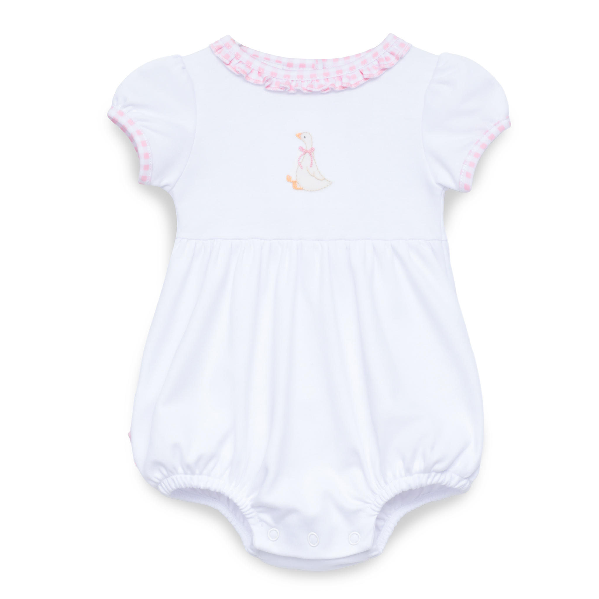 Silly Goose Ruffle Bubble - Pink: 3 Months