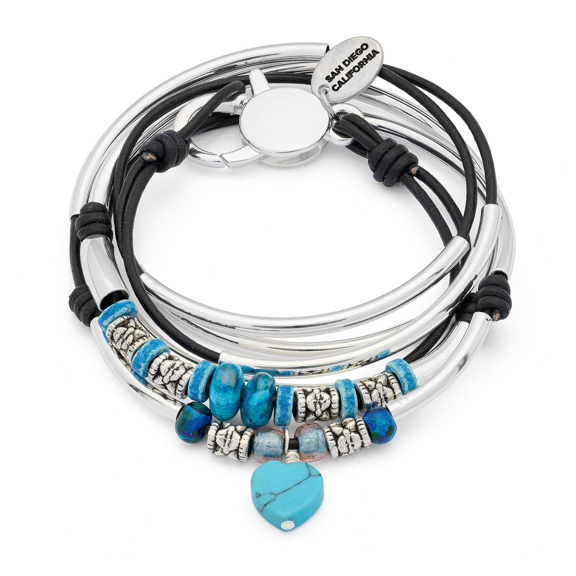 Charmaine with Turquoise Heart: Large