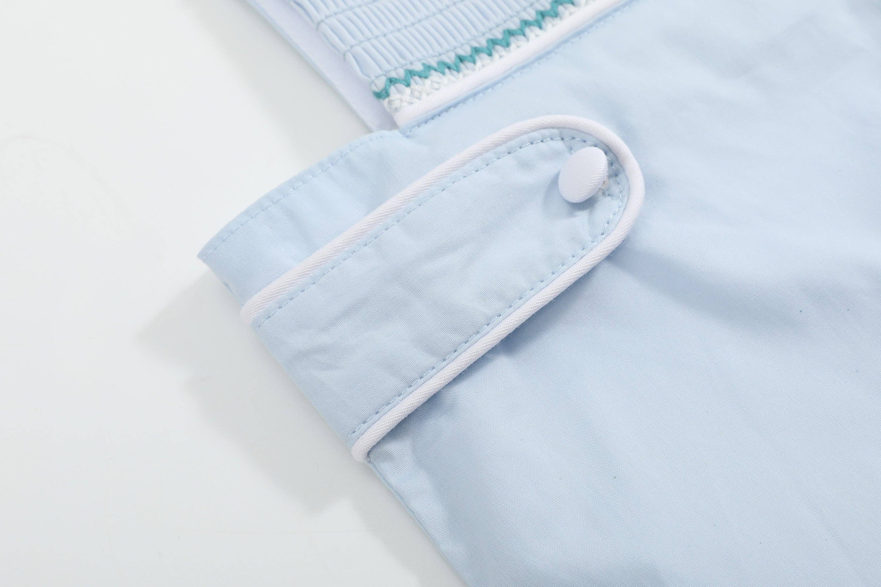 Blue Crosses Smocked JonJon