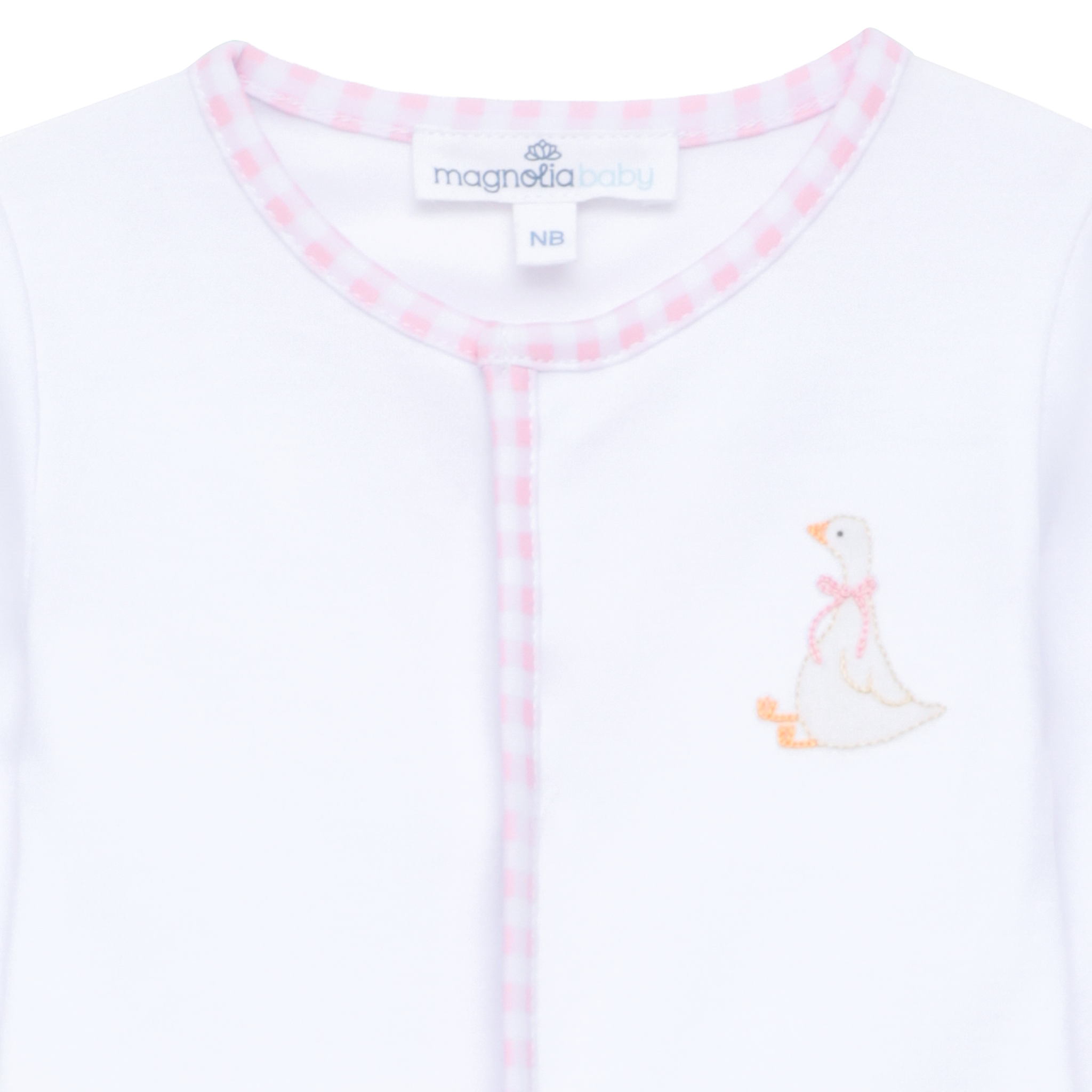 Silly Goose Footie - Pink: Newborn