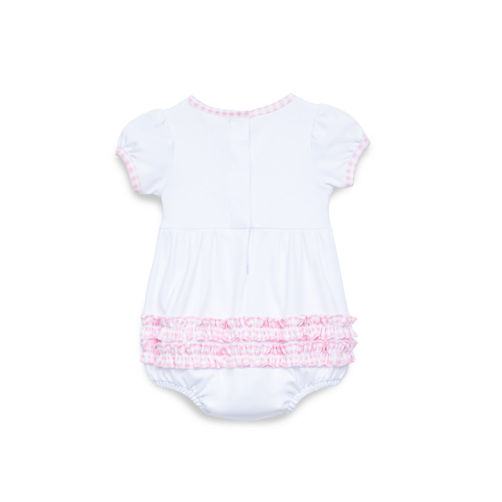 Silly Goose Ruffle Bubble - Pink: 3 Months