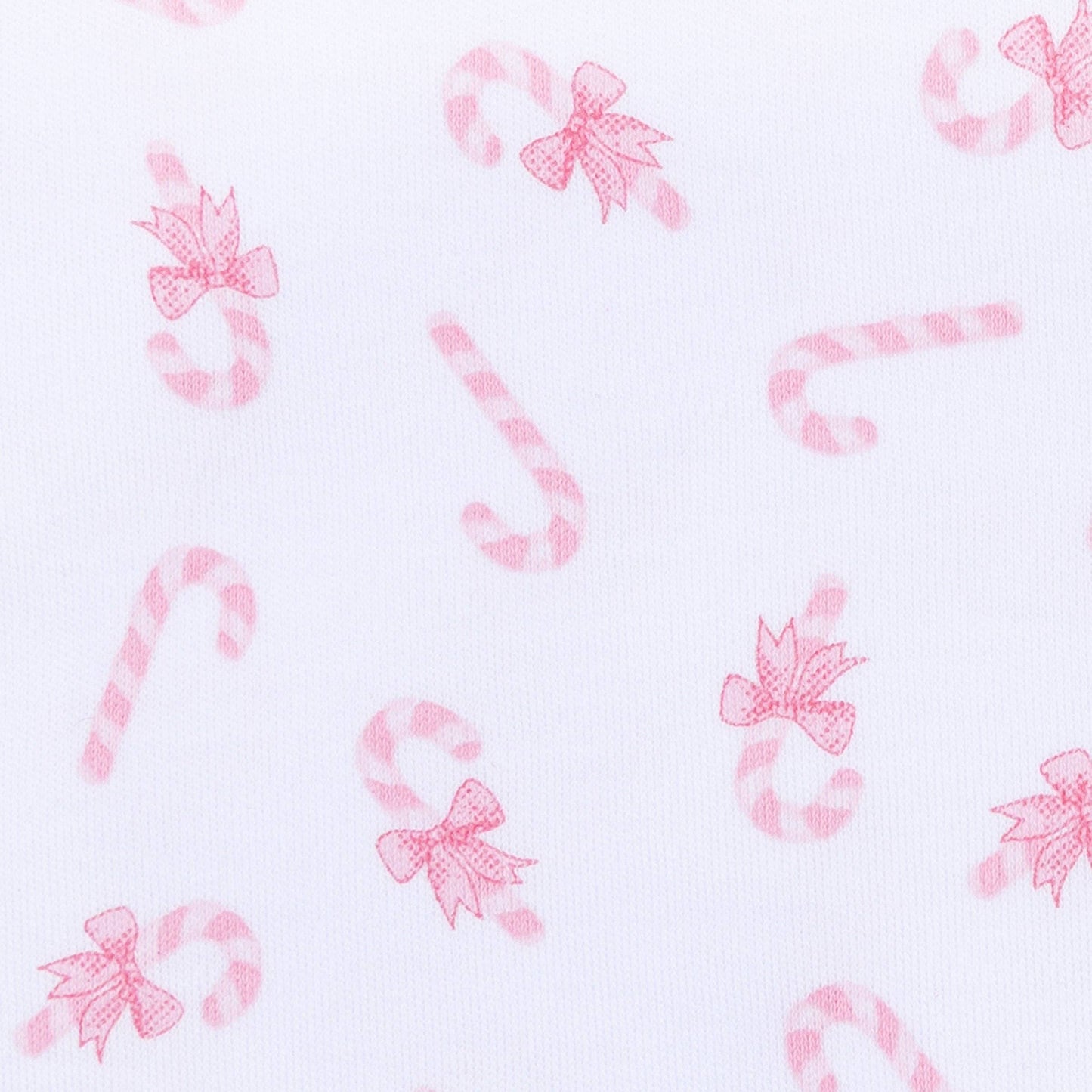 Sweet Peppermint Print Zip Footie