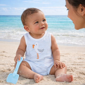 Seabird Shores Applique Bubble: 9 Months