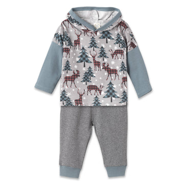Christmas Boy's Bamboo Top & Pants-Family Matching: 4T