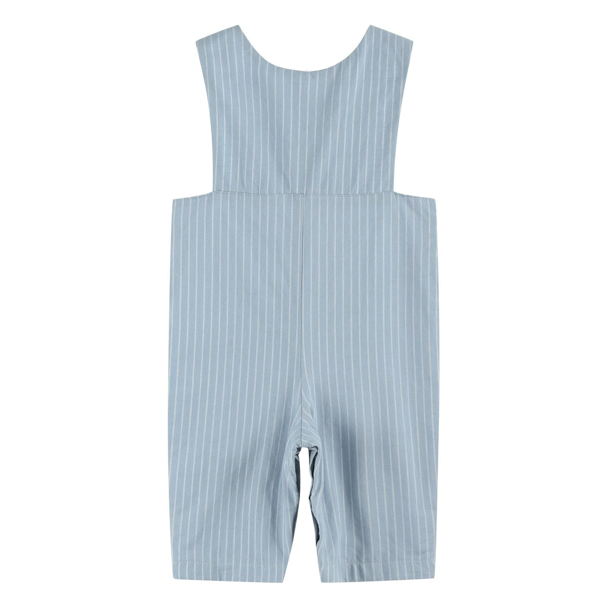 Lil Cactus Light Blue Smocked Overalls