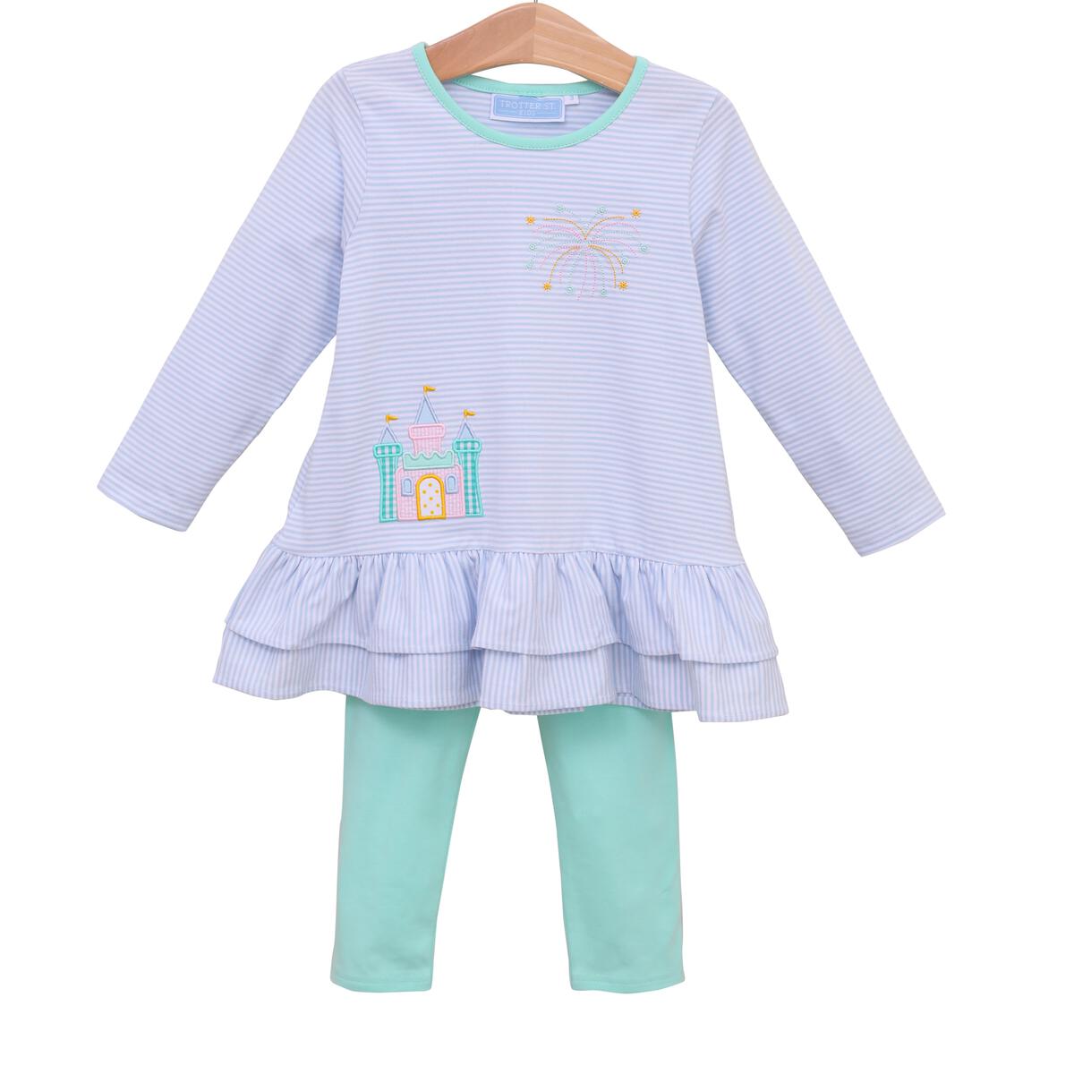 Trotter Street Kids Castle Pants Set