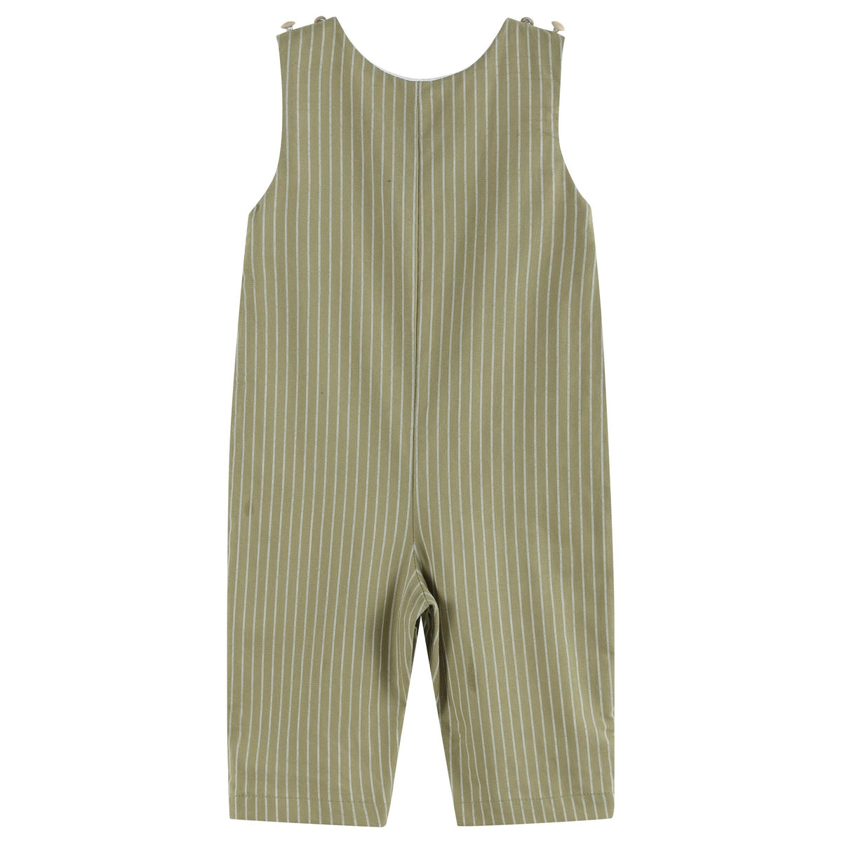 Green Dinosaur Smocked Longalls