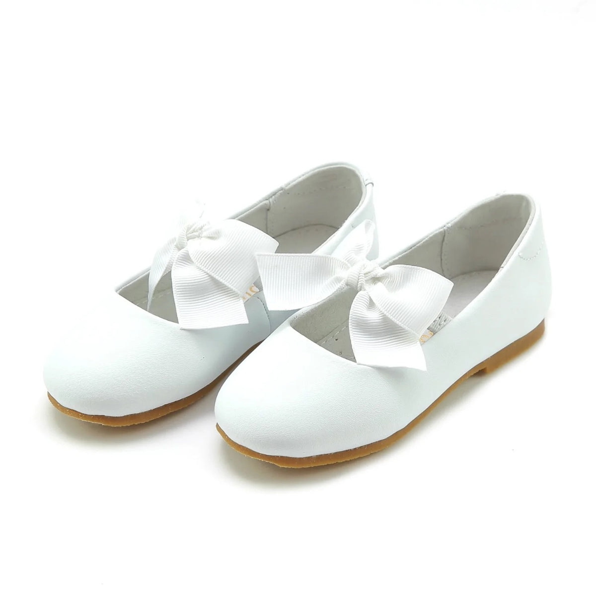 L'Amour Pauline Special Occasion Bow Flat-White