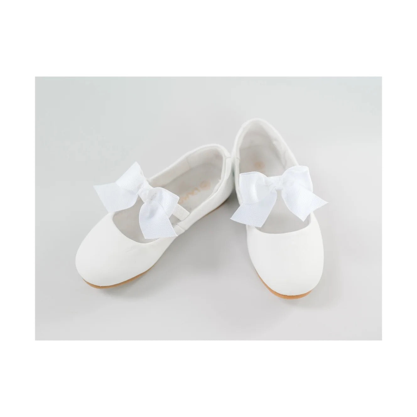 L'Amour Pauline Special Occasion Bow Flat-White