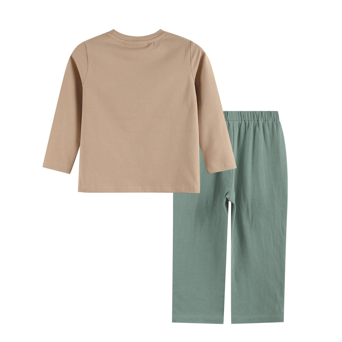 Lil Cactus Bass Smocked Shirt and Pants Set