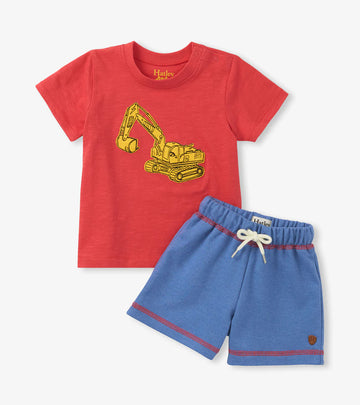 Hatley Digger Tee and Short Set
