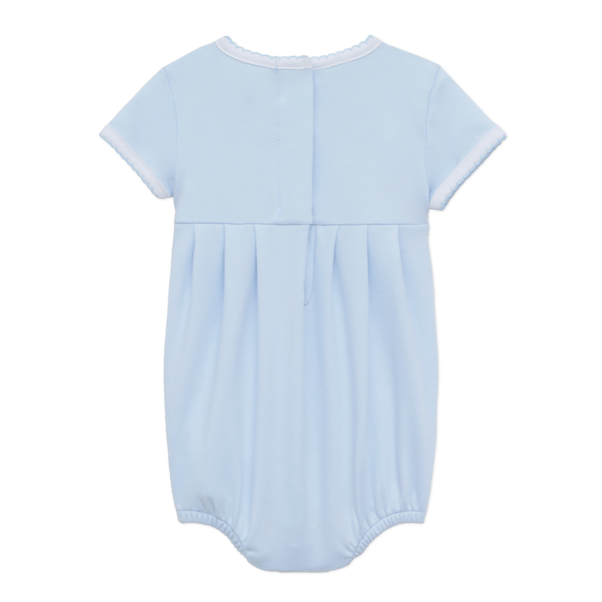 Little Ducklings Classics Smocked Bubble - Light Blue: 6 Months