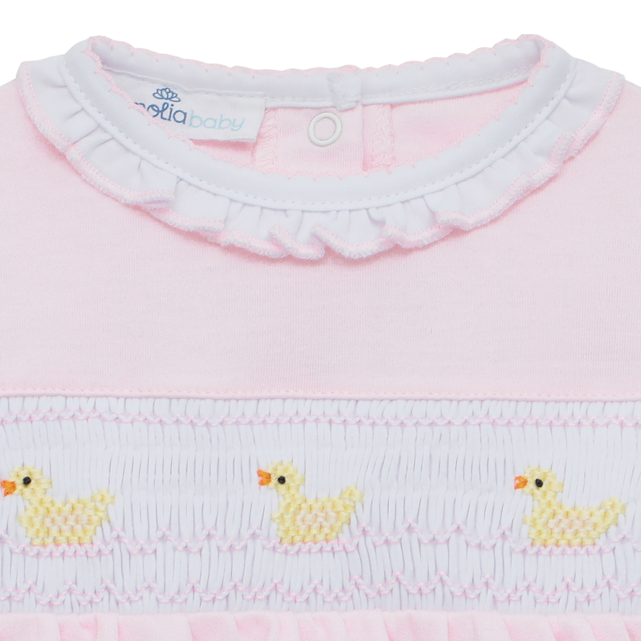 Little Ducklings Classics Smocked Bubble - Pink: 3 Months