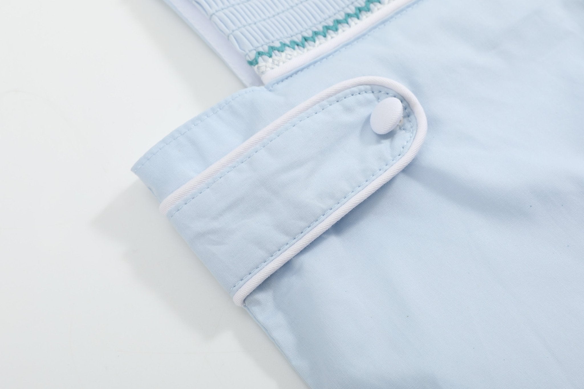 Blue Crosses Smocked Jon Jon