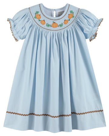 Blue Pumpkin Smocked Bishop Dress