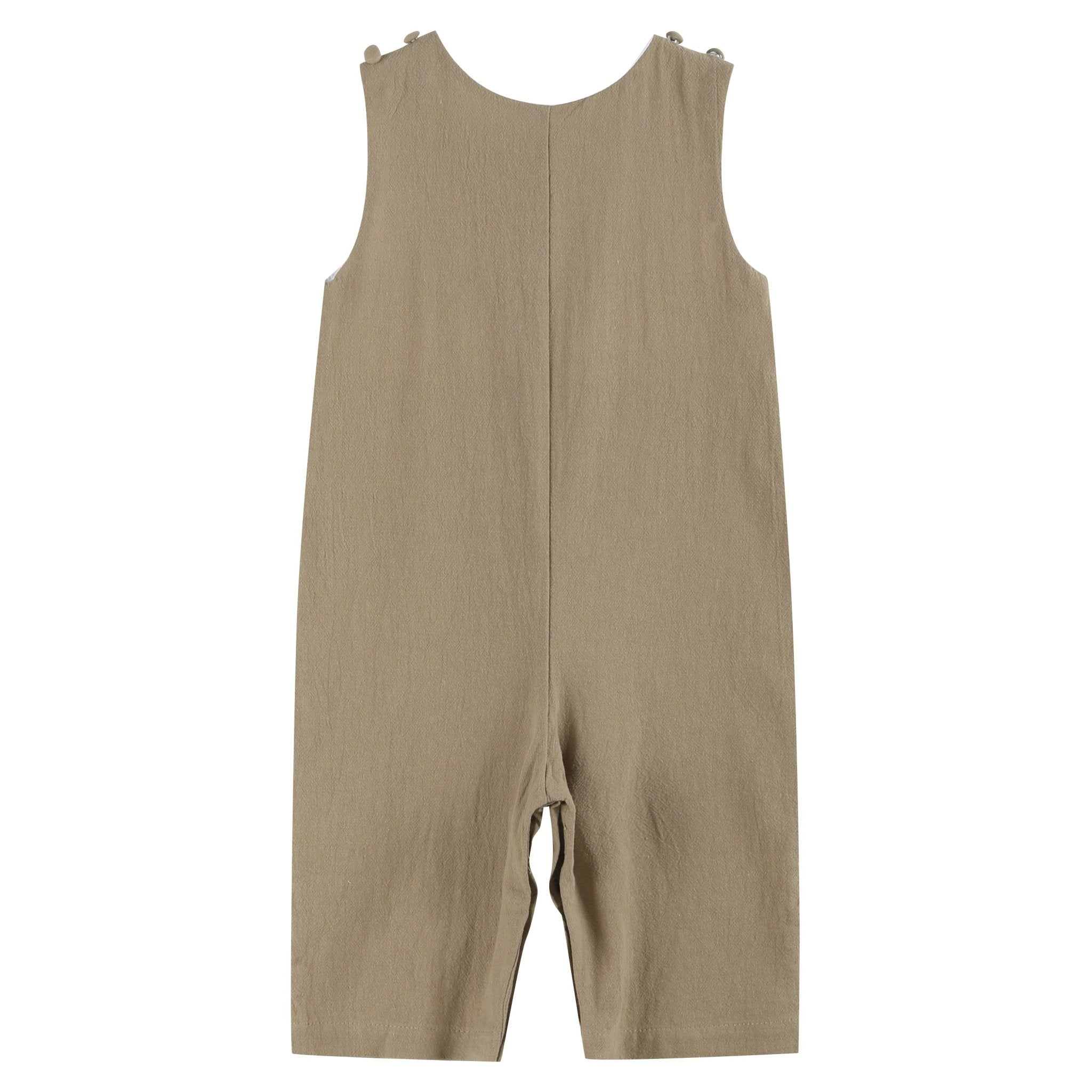 Brown Construction Smocked Longalls