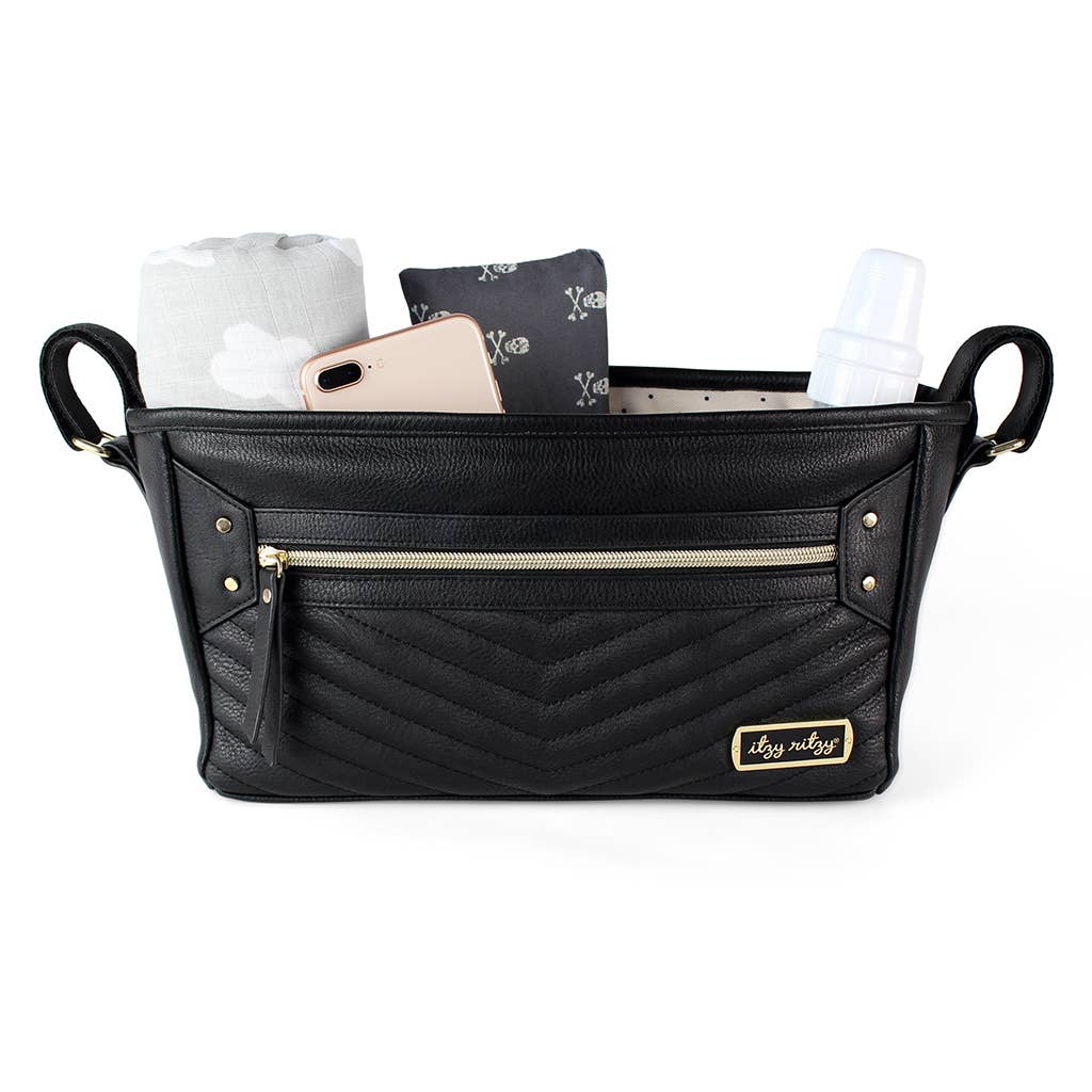 Jetsetter Black Travel Stroller + Wagon Caddy