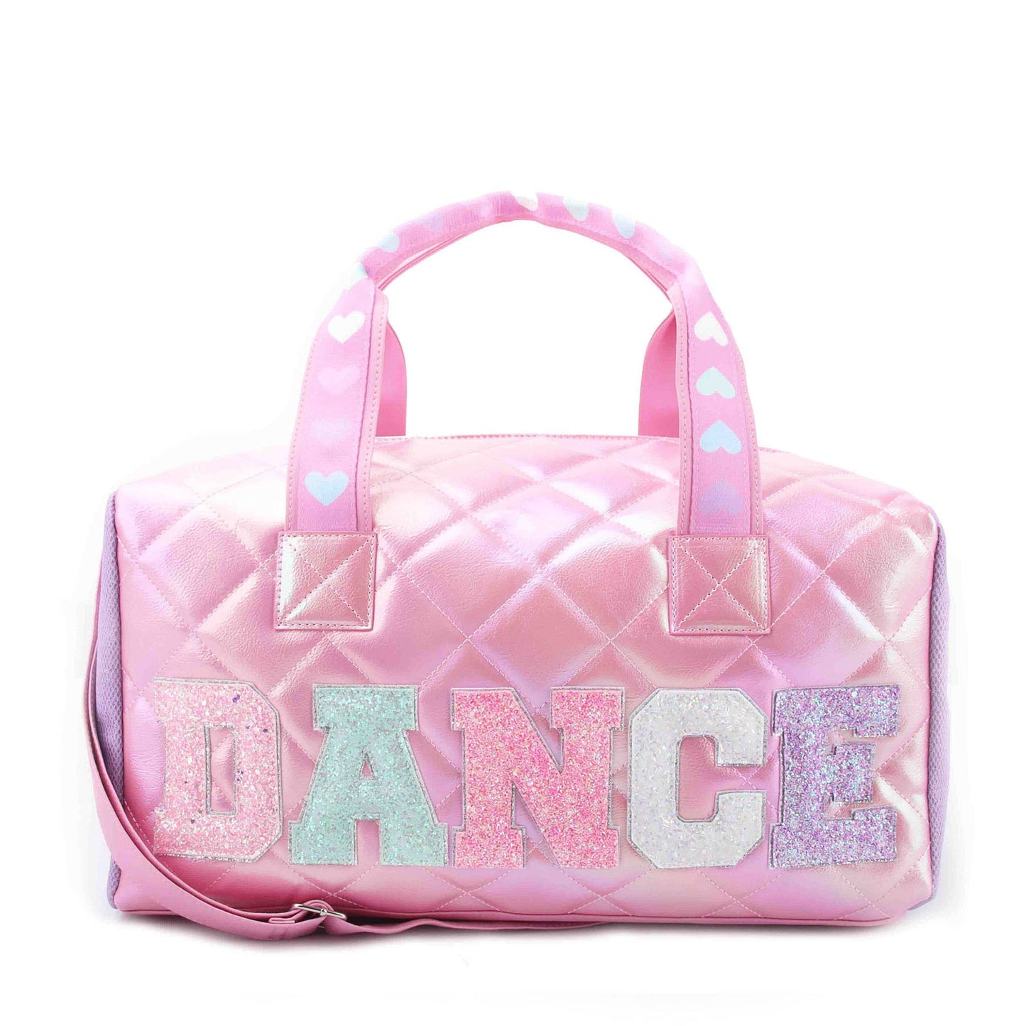 'Dance' Metallic Quilted Large Duffle Bag