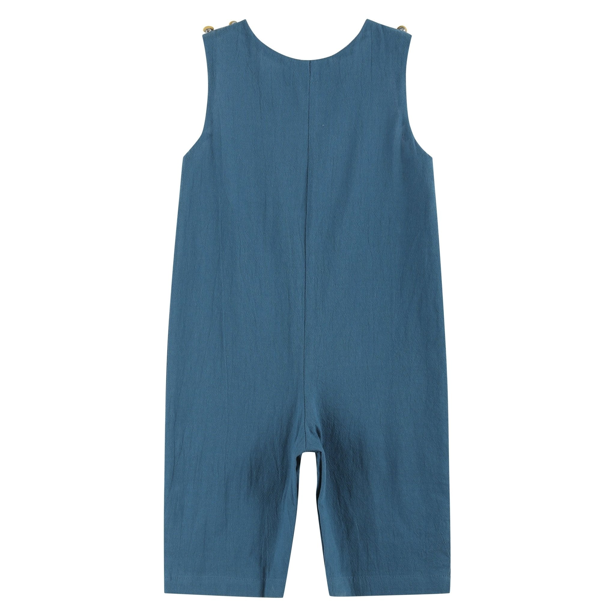 Cobalt Blue Turkey Smocked Longalls