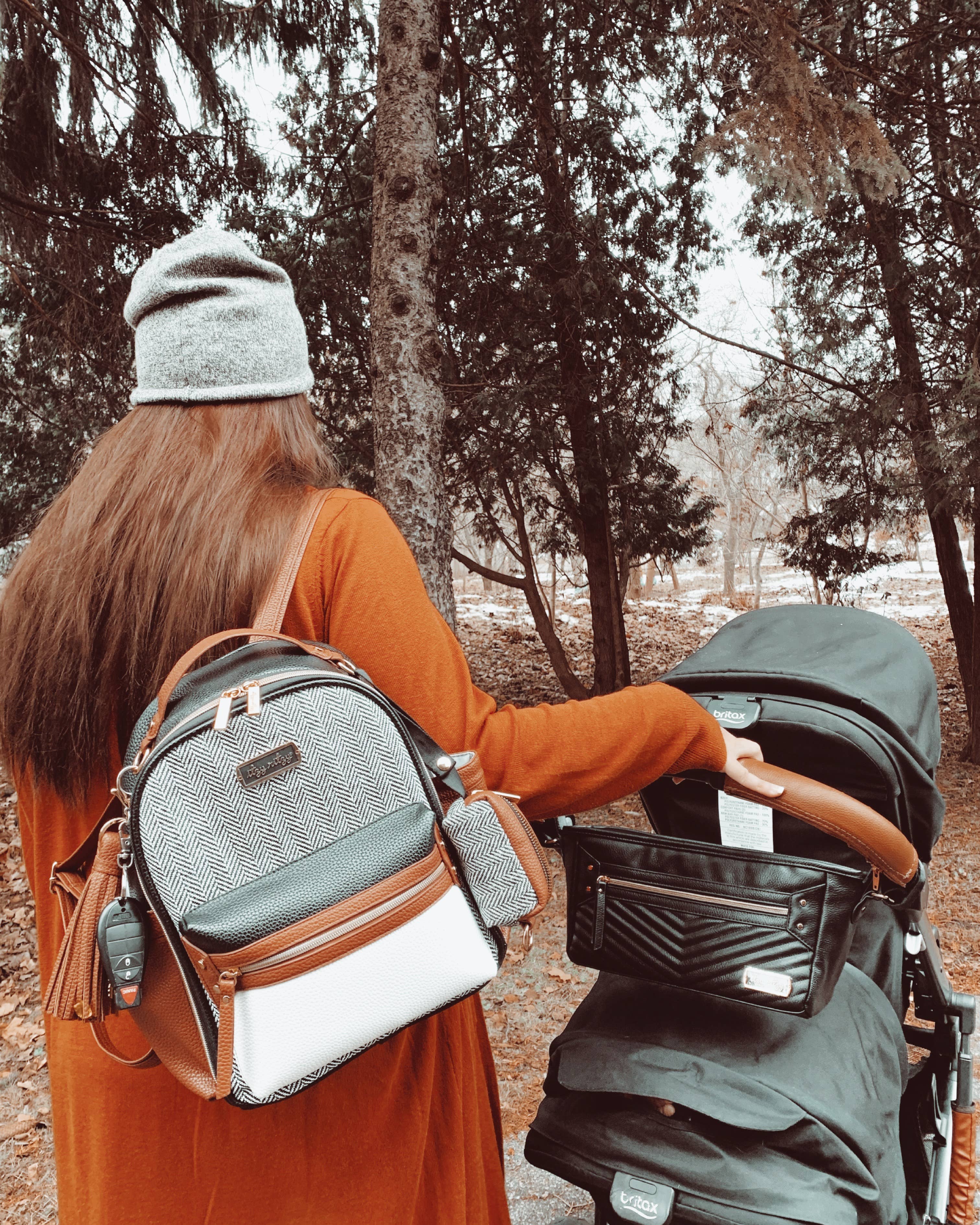 Jetsetter Black Travel Stroller + Wagon Caddy