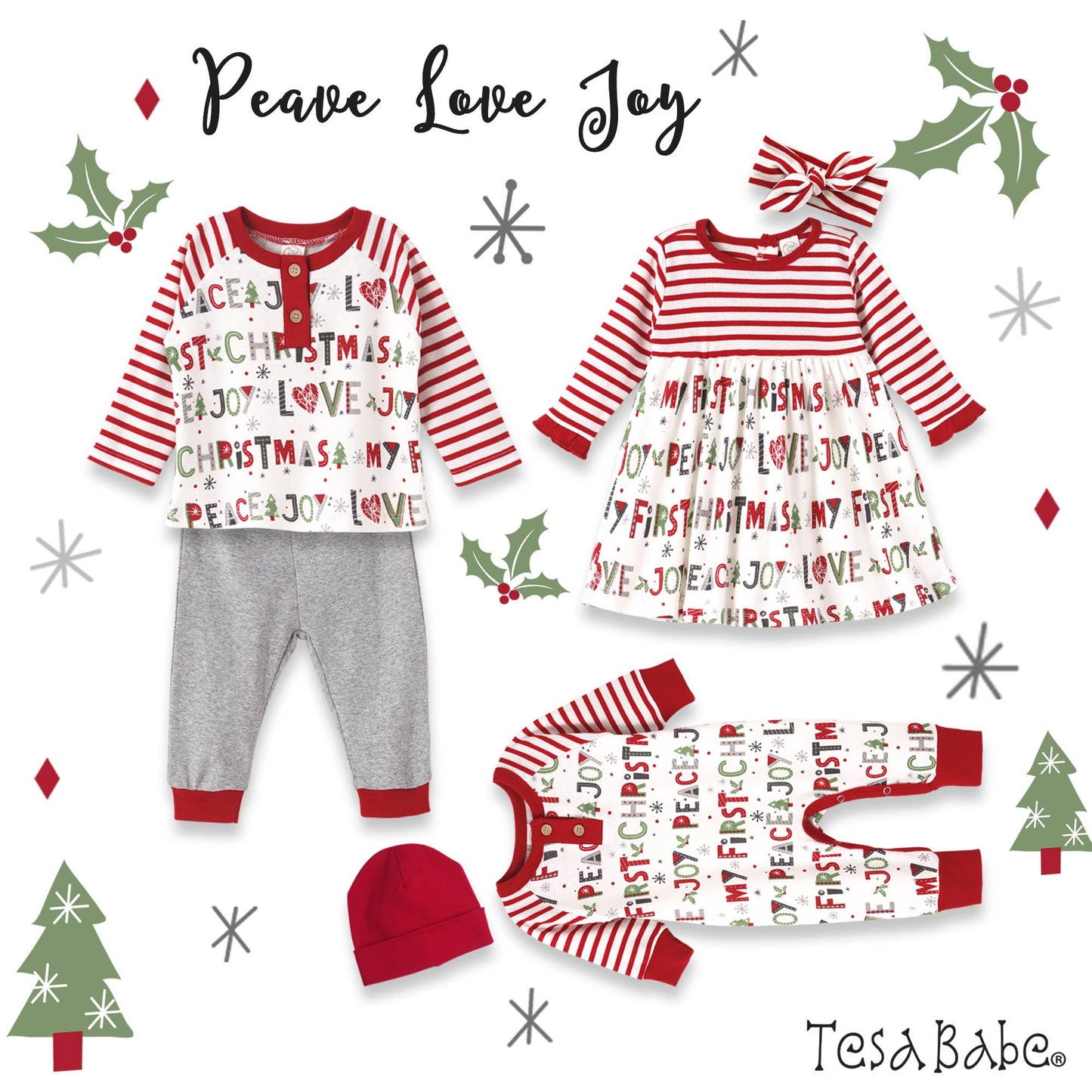 Baby Boy's Christmas Bamboo Romper: 6-9 months