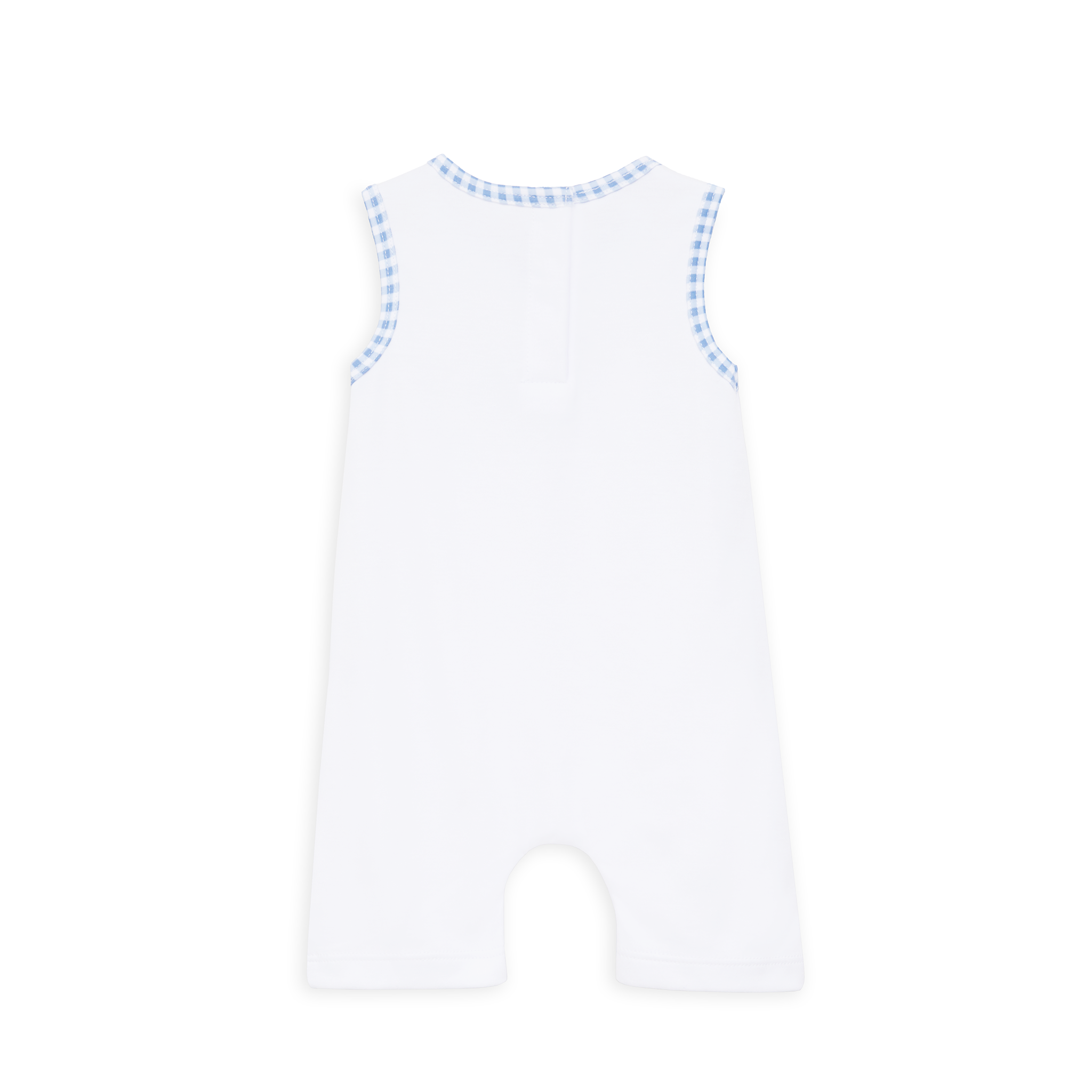 Gone Fishing Applique Short Playsuit: Newborn