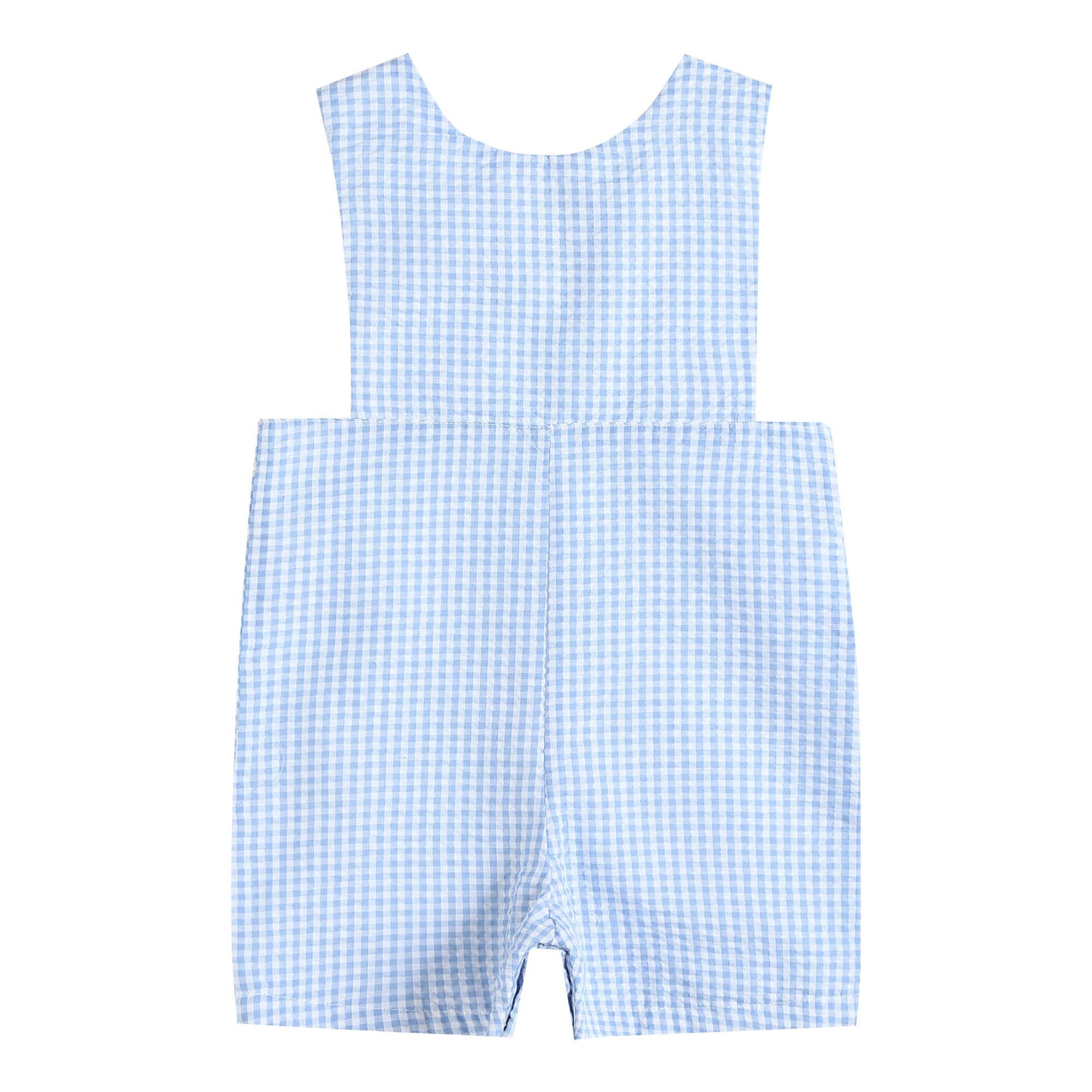 Light Blue Gingham Jon Jons: 18-24M