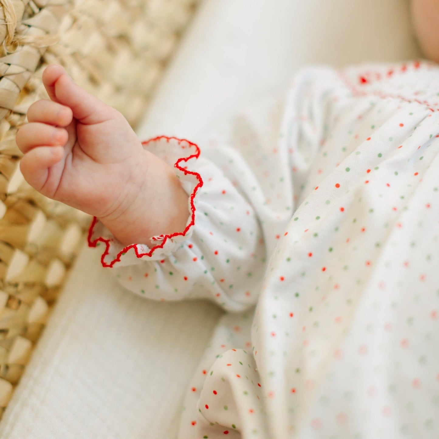 Christmas Joy Classics Bishop Long Sleeve Bubble - Red Girl