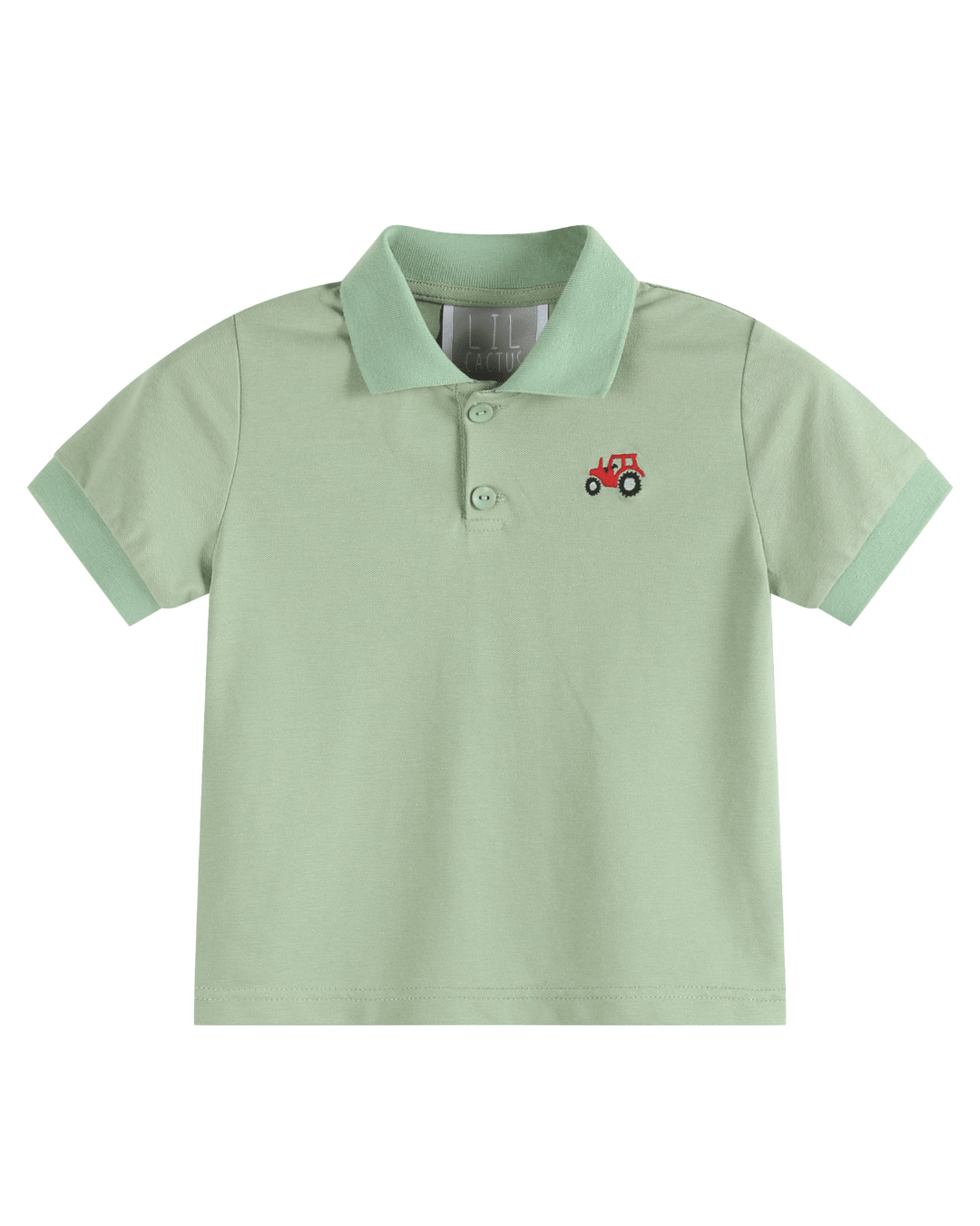 Green Tractor Golf Polo Shirt