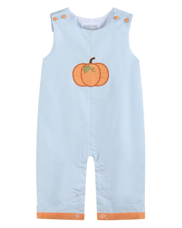 Light Blue Pumpkin Applique Longalls