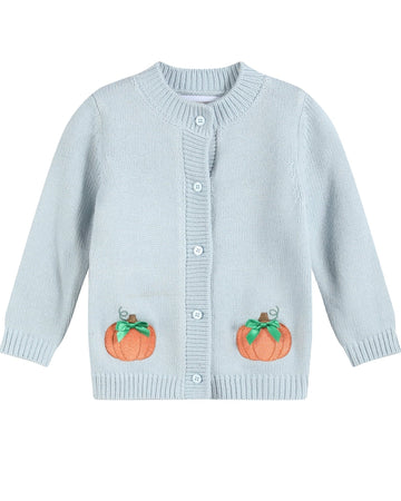Light Blue Pumpkin Girls Cardigan