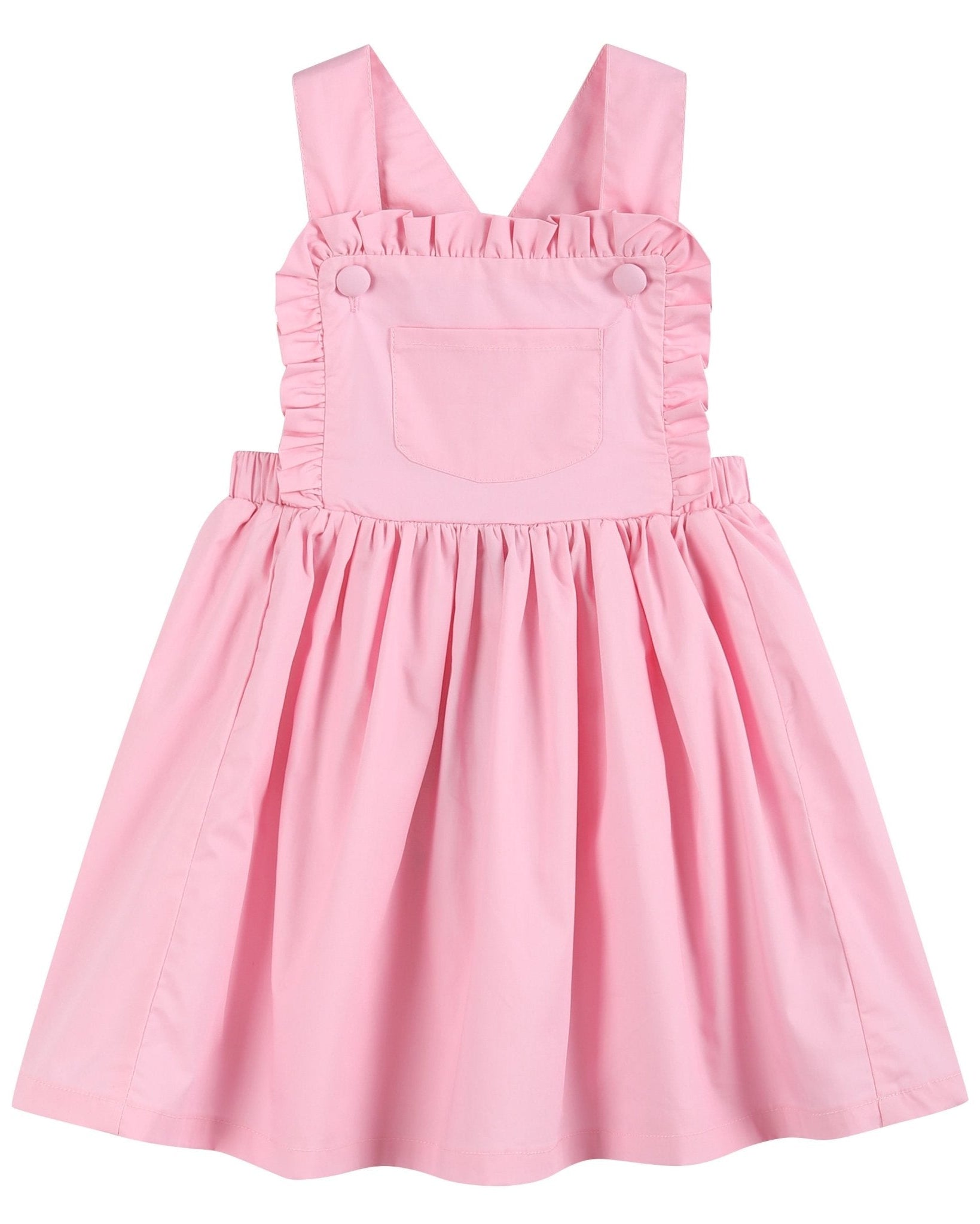 Light Pink Ruffle Jumper Dress