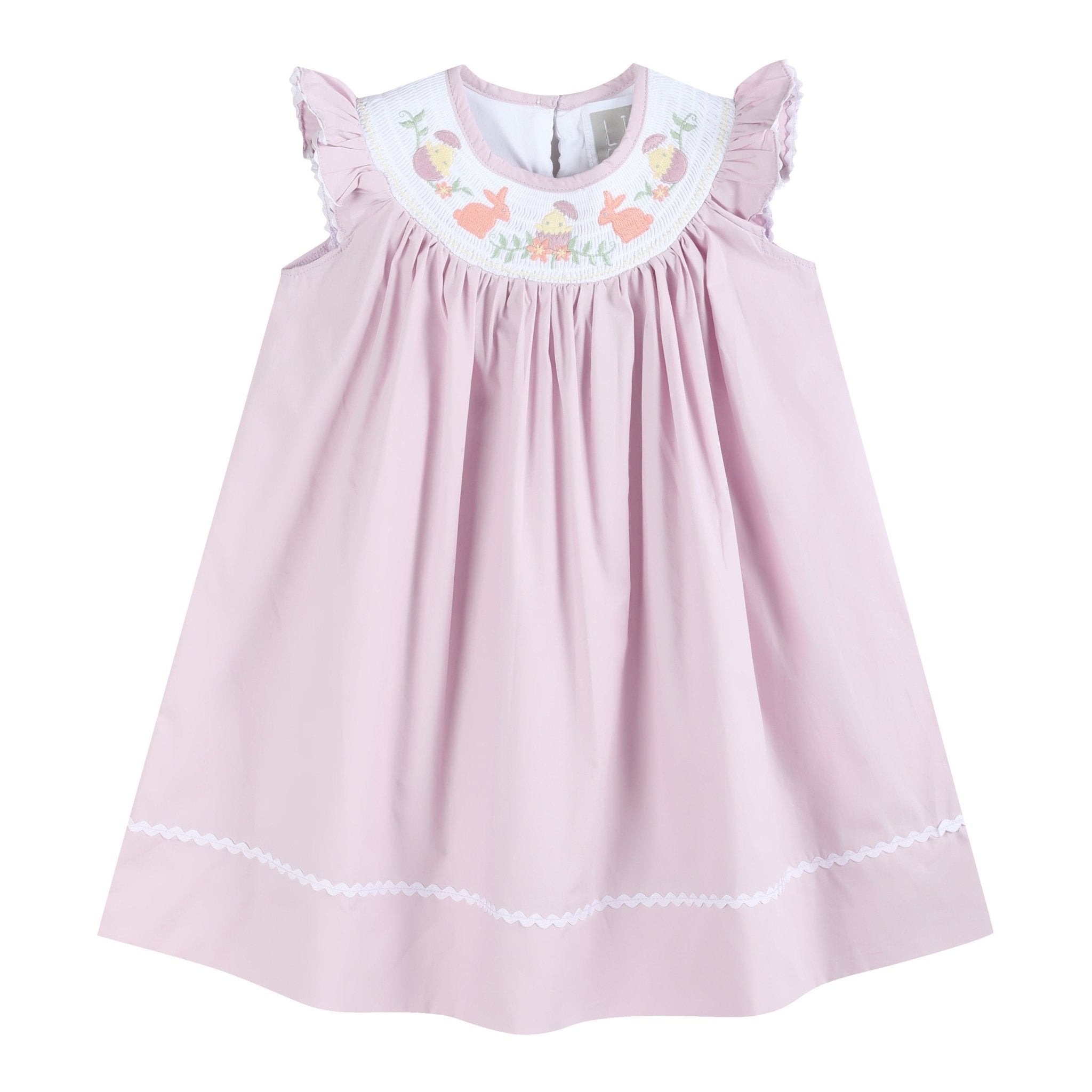 Light Purple Smocked Bishop Dress