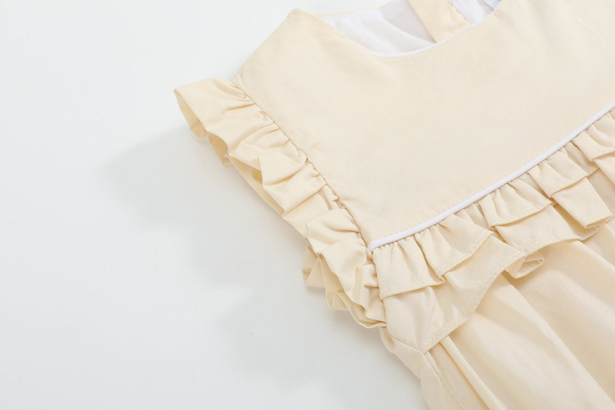 Light Yellow Ruffle Jumper Romper