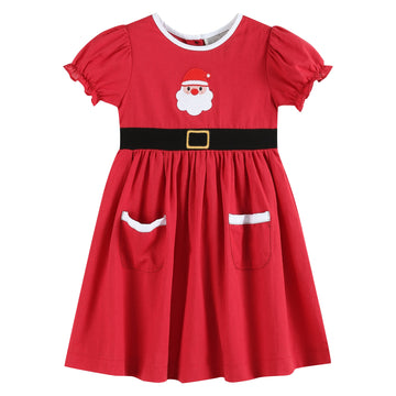 Red Santa Dress with Black Sash