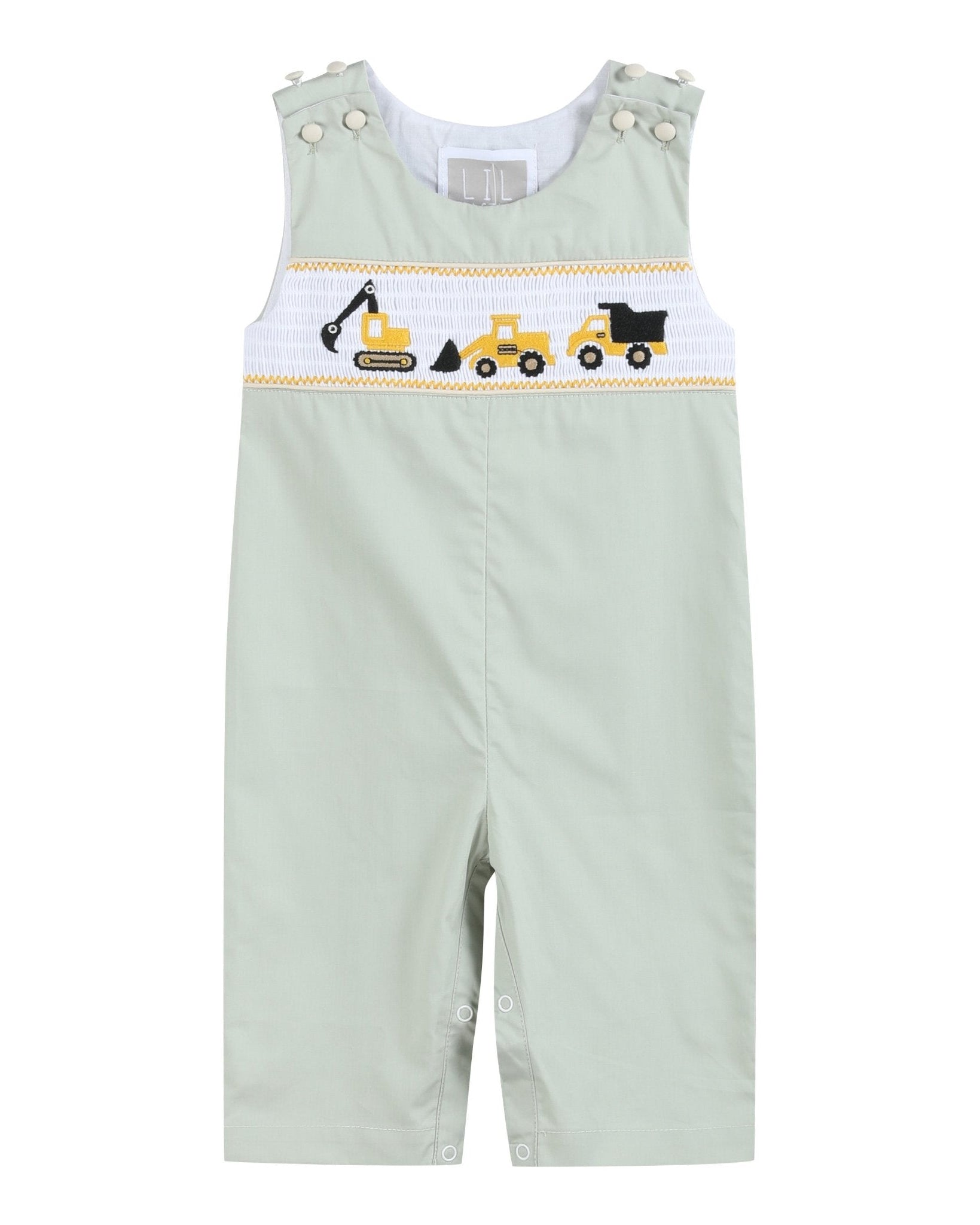 Sage Green Construction Smocked Longalls