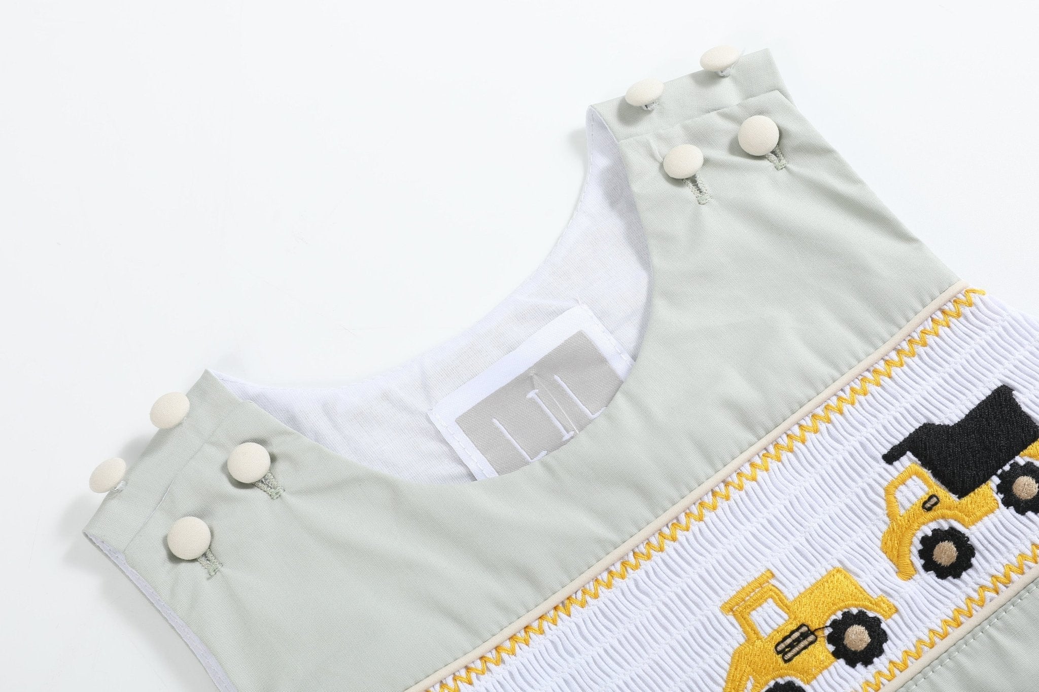 Sage Green Construction Smocked Longalls