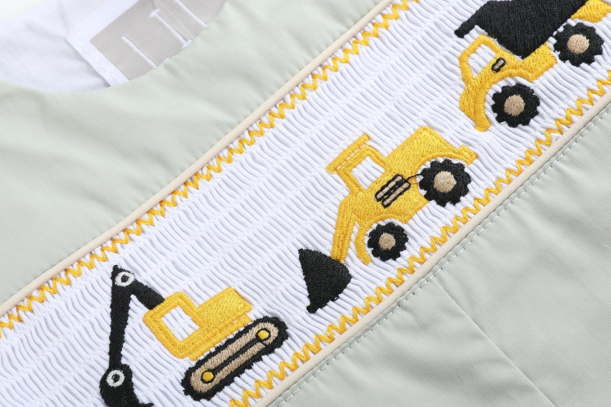 Sage Green Construction Smocked Longalls
