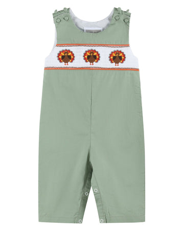 Sage Green Turkey Smocked Longalls