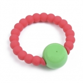 Chewbeads Mercer Punchy Pink Rattle