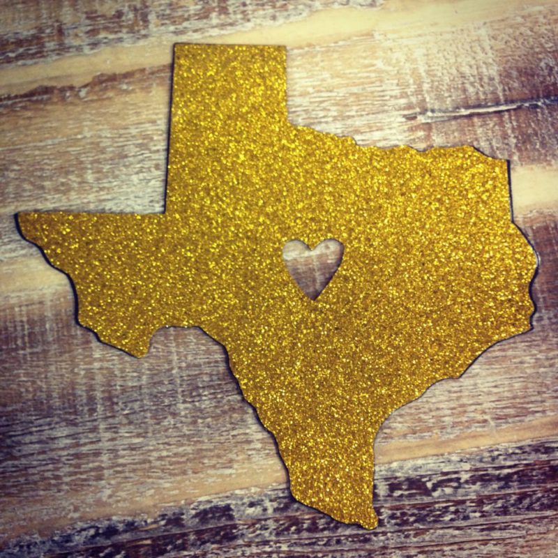 gold-glitter-texas-car-magnet