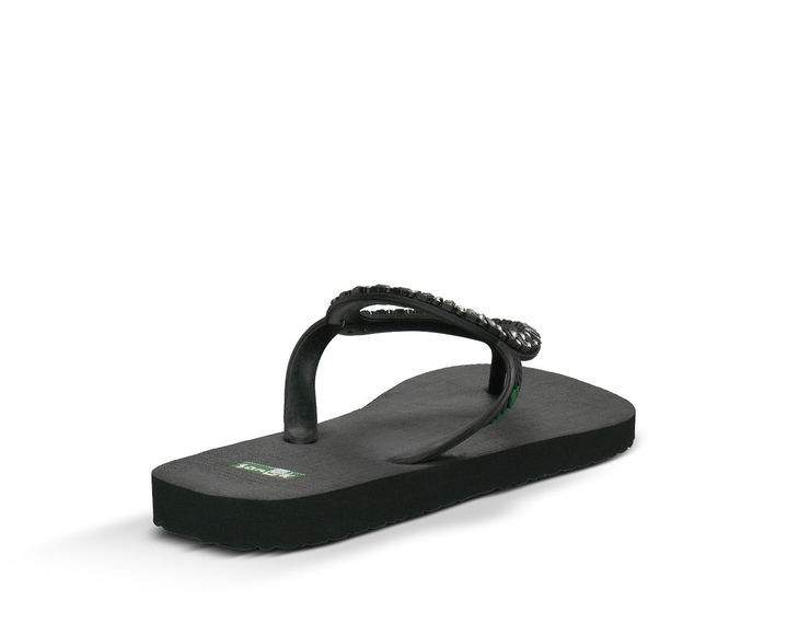 Sanuk black & white flip flops size 9 - $18 - From Mel