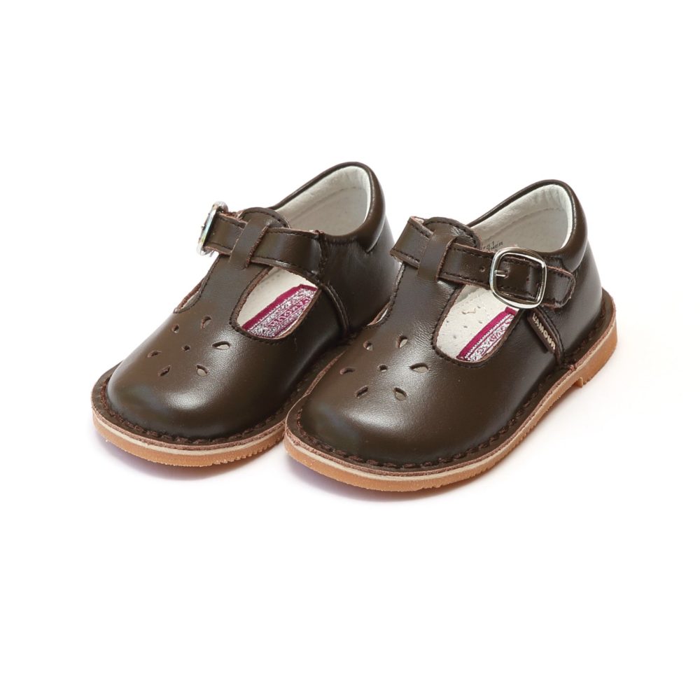 L'Amour Joy Brown T-Strap Mary Jane