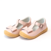 L'Amour Emma Pink Classic Bow T-Strap Mary Jane